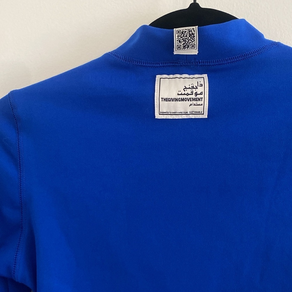 The Giving Movement Long Sleeve Royal Blue Softskin Bodysuit Size Medium — image 5 of 6